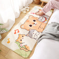 Relaxing Children's Room Carpet Colorful Cartoon Animal Printed Carpet Polypropylene Non-Slip Pet-Friendly Carpet