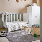 Colorful Kids Room Rug Comfort Polka Dot Print Rug Cotton Blend Pet Friendly Washable Rug