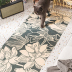 Nostalgia Tribal Pattern Rug Multicolored Synthetic Area Rug Pet-Friendly Easy Care Rug with Fringes for Bedroom