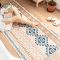 Southwest Bedroom Carpet Multi Color Tribal Pattern Area Rug Cotton Blend Machine Washable Stain Resistant Rug