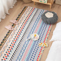 Comfort Western Rug Multicolored Floral Printed Rug Non-Slip Pet-Friendly Rug for Room