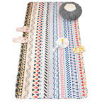 Comfort Western Rug Multicolored Floral Printed Rug Non-Slip Pet-Friendly Rug for Room