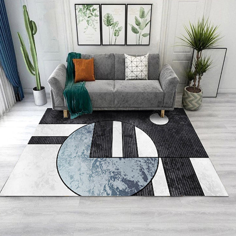 Living Room Rug Western Abstract Pattern Rug Polypropylene Rug