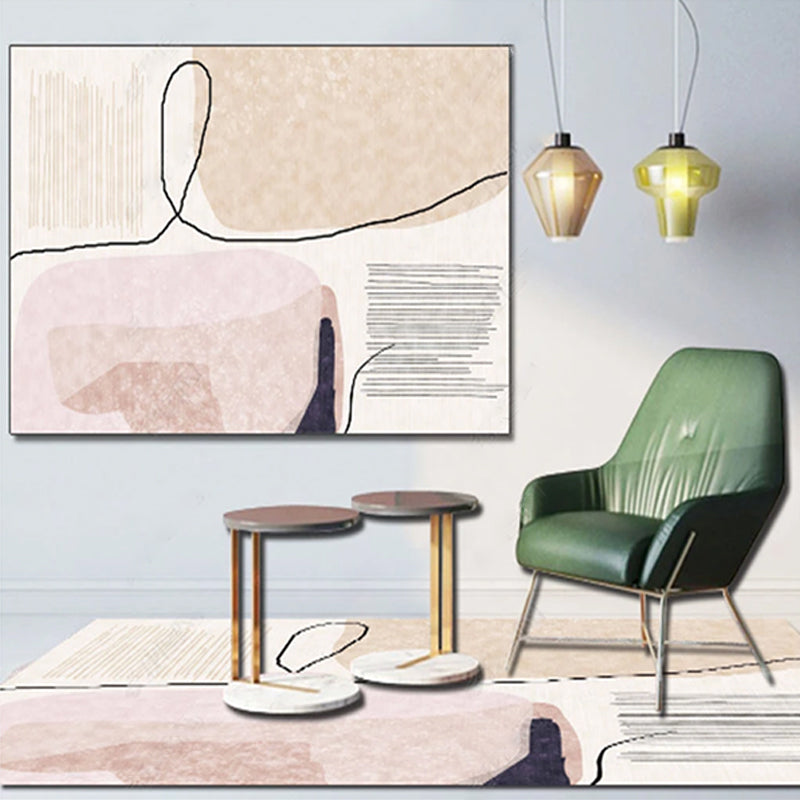 Living Room Rug Western Abstract Pattern Rug Polypropylene Rug
