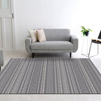 Ethnically Geometric Printed Rug Multi Colors Cotton Blend Indoor Rug Pet Friendly Easy Care Area Rug for Living Room