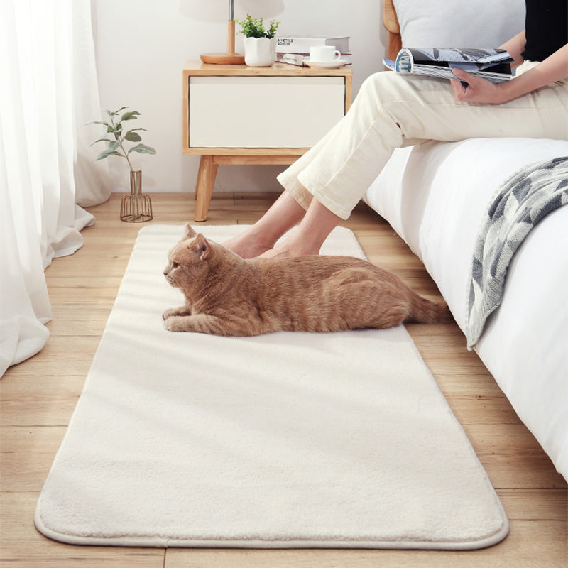 Relaxed Bedroom Rug Multicolored Simple Rug Lambswool Non-Slip Back Easy to Care for Washable Indoor Rug