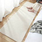 Relaxed Bedroom Rug Multicolored Simple Rug Lambswool Non-Slip Back Easy to Care for Washable Indoor Rug