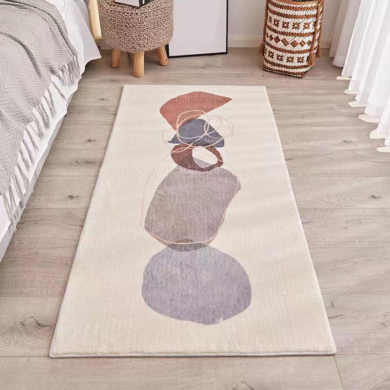 Southwest Bedroom Carpet Multi-colored Cartoon Printed Area Rug Synthetic Non-slip Rug Machine Washable Rug