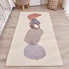 Southwest Bedroom Carpet Multi-colored Cartoon Printed Area Rug Synthetic Non-slip Rug Machine Washable Rug