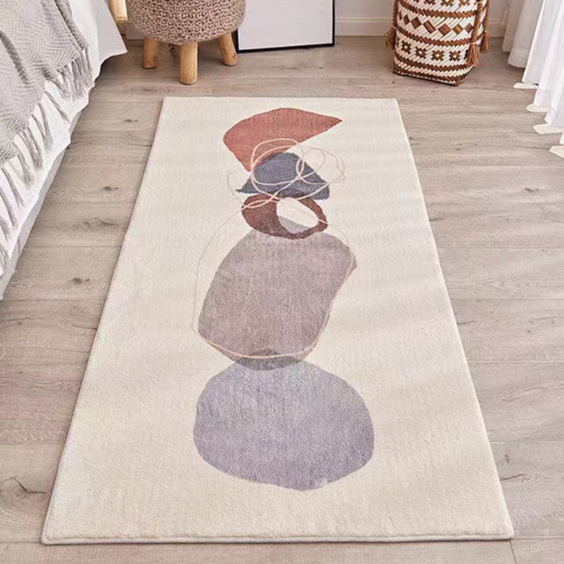 Southwest Bedroom Carpet Multi-colored Cartoon Printed Area Rug Synthetic Non-slip Rug Machine Washable Rug