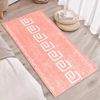 Relaxing abstract printed rug multicolored lambswool rug non-slip backing pet-friendly washable rug for rooms