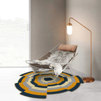 New Arrival Multicolored Nordic Rug Synthetic Geometric Pattern Rug Non-Slip Stain Resistant Rug for Bedroom