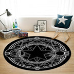 Multicolored unique rug Synthetic 3D geometric print rug non-slip backing pet-friendly rug for bedroom