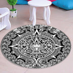 Multicolored unique rug Synthetic 3D geometric print rug non-slip backing pet-friendly rug for bedroom