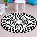 Scandinavian decorative carpet Multicolored 3D check carpet Polypropylene Easy care Machine washable carpet