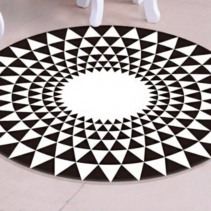 Scandinavian decorative carpet Multicolored 3D check carpet Polypropylene Easy care Machine washable carpet