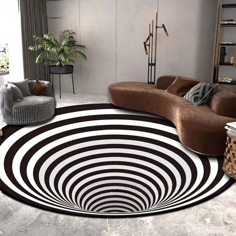 Scandinavian decorative carpet Multicolored 3D check carpet Polypropylene Easy care Machine washable carpet