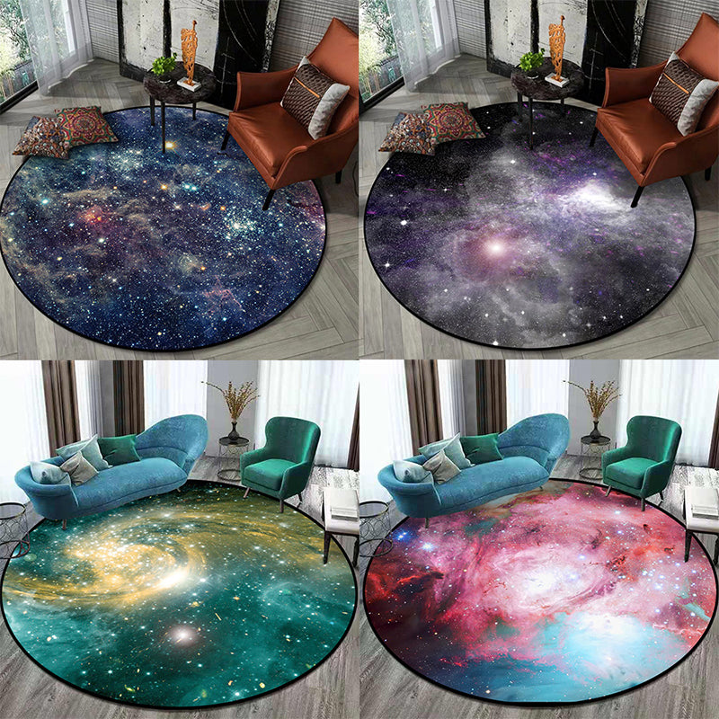 Nordic Living Room Rug Multifunctional 3D Room Printed Rug Synthetic Non-Slip Back Spot-Resistant Rug
