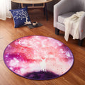 Modern 3D Space Print Carpet Multicolored Polypropylene Rug Non-Slip Backing Pet-Friendly Rug for the Room