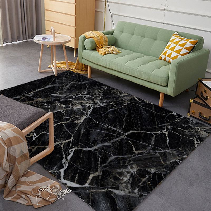 Colorful Relaxation Area Rug Cotton Blend Cartoon Pattern Indoor Rug Machine Washable Non-Slip Rug for Décor