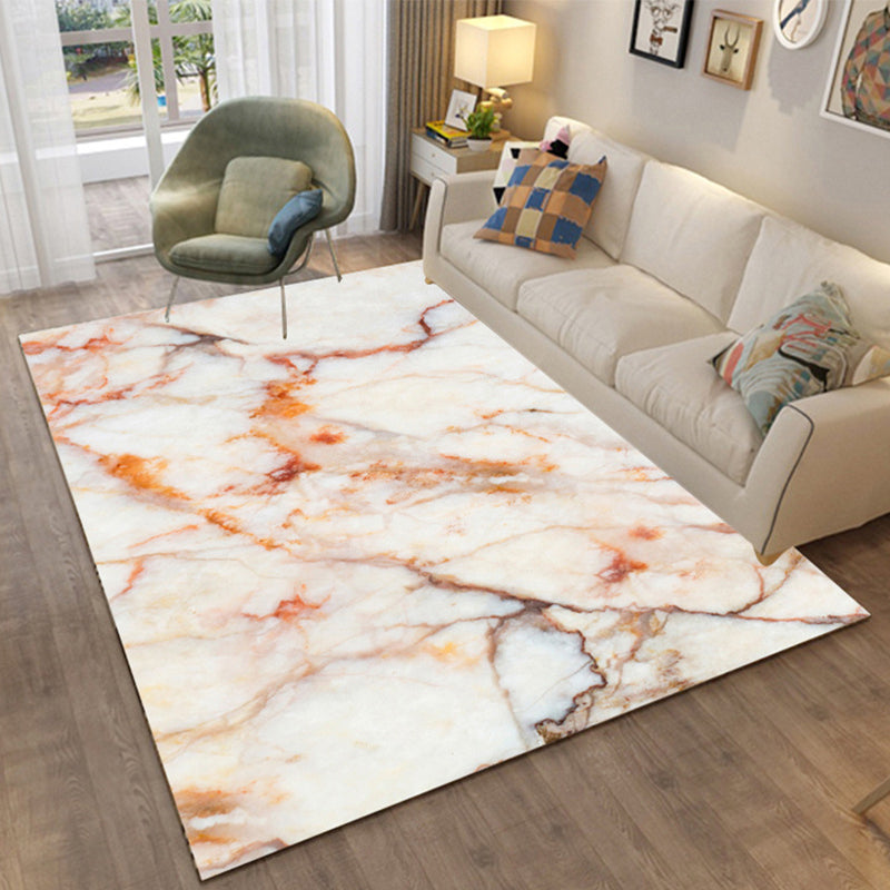 Colorful Relaxation Area Rug Cotton Blend Cartoon Pattern Indoor Rug Machine Washable Non-Slip Rug for Décor