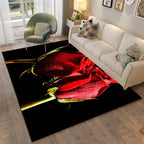 Colorful Relaxation Area Rug Cotton Blend Cartoon Pattern Indoor Rug Machine Washable Non-Slip Rug for Décor