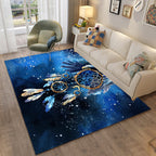 Colorful Relaxation Area Rug Cotton Blend Cartoon Pattern Indoor Rug Machine Washable Non-Slip Rug for Décor