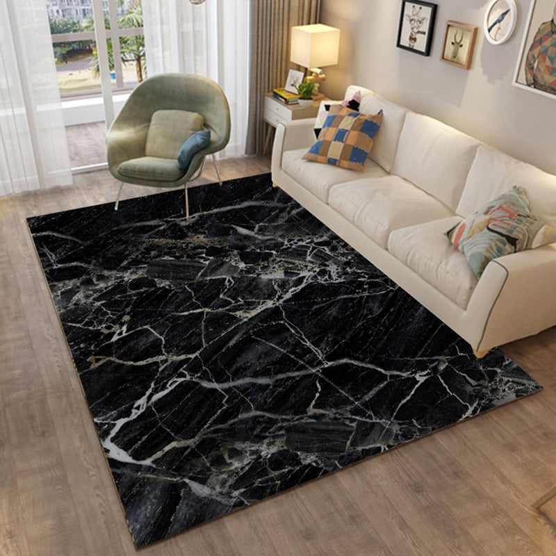 Colorful Relaxation Area Rug Cotton Blend Cartoon Pattern Indoor Rug Machine Washable Non-Slip Rug for Décor