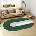 Casual abstract print rug Multicolor Polyester rug Non-slip underside Stain-resistant rug for living room