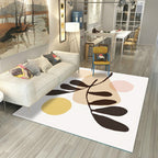 Japanese Rug Polyester Color Broken Area Rug Non-Slip Washable Indoor Rug for Parlor