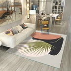 Japanese Rug Polyester Color Broken Area Rug Non-Slip Washable Indoor Rug for Parlor