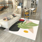 Japanese Rug Polyester Color Broken Area Rug Non-Slip Washable Indoor Rug for Parlor