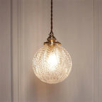 GlobeLight - Industrial Pendant Light with Clear Glass Housing