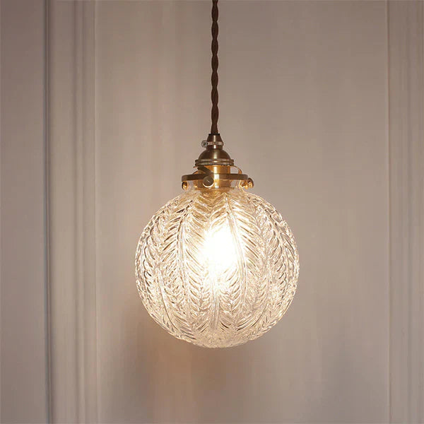 GlobeLight - Industrial Pendant Light with Clear Glass Housing