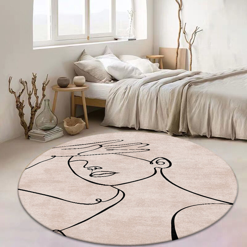 Multicolored artistic print carpet polypropylene Southwest carpet non-slip backing easy-care carpet for the room