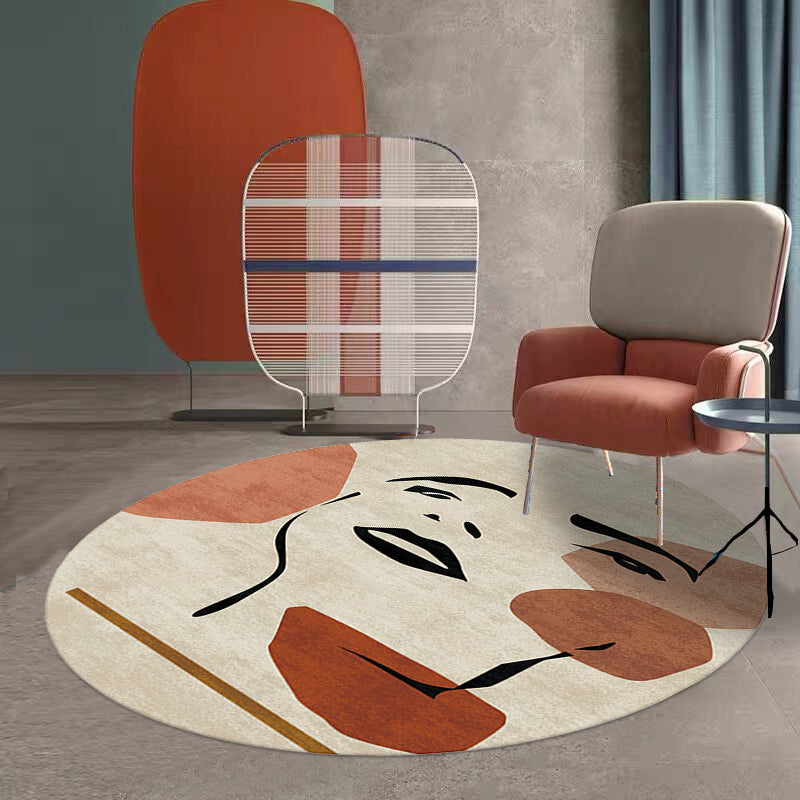 Multicolored artistic print carpet polypropylene Southwest carpet non-slip backing easy-care carpet for the room