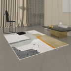 Simple Decorative Carpet Multicolor Abstract Area Rug Synthetic Non-Slip Pet-Friendly Carpet