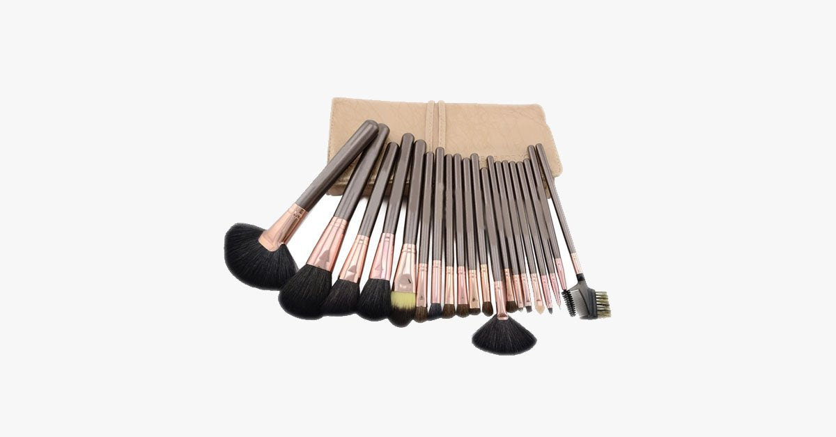 Coco Bronze Brush Set of 20 - Useful for full face makeup