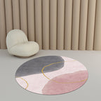Creative Bedroom Rug Multicolored Color Differentiated Rug Polypropylene Washable Pet Friendly Non-Slip Rug