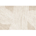 Creative Decor Rug Apricot Abstract Printed Area Rug Polypropylene Non-Slip Back Pet-Friendly Rug