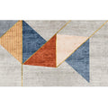 Modern Living Room Rug Morandi Color Color Block Area Rug Synthetic Non-Slip Washable Rug