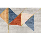 Modern Living Room Rug Morandi Color Color Block Area Rug Synthetic Non-Slip Washable Rug
