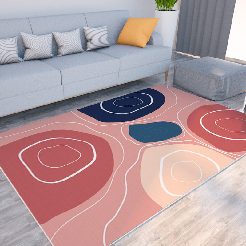 Morandi color color block carpet polypropylene southwest carpet stain resistant non-slip bottom rug for room