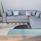 Morandi color color block carpet polypropylene southwest carpet stain resistant non-slip bottom rug for room
