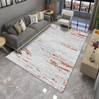 Modern Living Room Rug Multicolor Color Block Area Rug Polyester Non-Slip Machine Washable Rug
