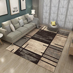 Simple multicolor abstract rug synthetic modern area rug non-slip pad pet-friendly rug for the living room