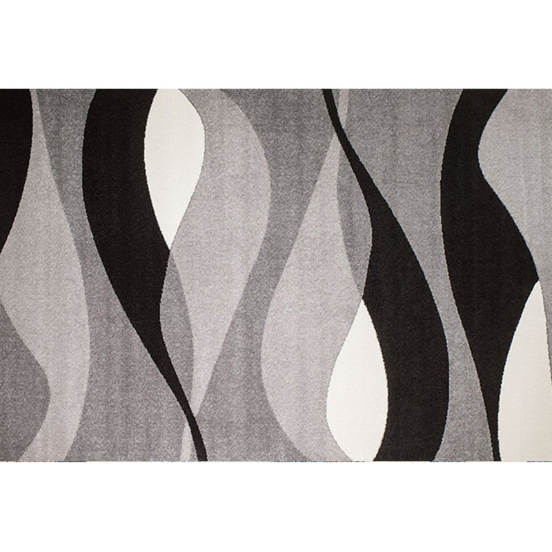 Simple multicolor abstract rug synthetic modern area rug non-slip pad pet-friendly rug for the living room