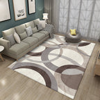 Simple multicolor abstract rug synthetic modern area rug non-slip pad pet-friendly rug for the living room