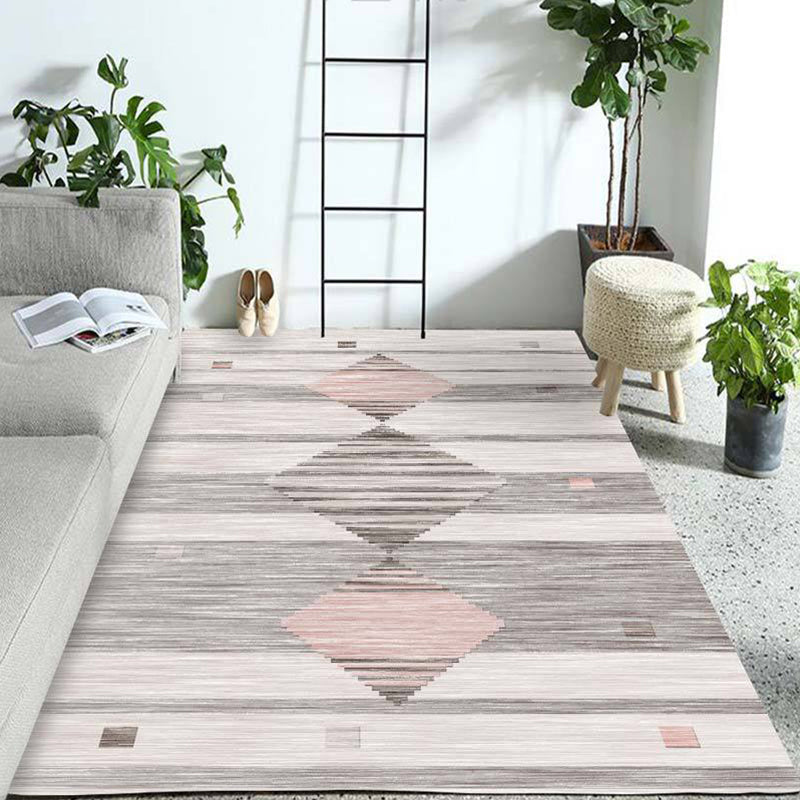 Western Geo Printed Rug Multicolor Synthetic Rug for Indoor Machine Washable Non-Slip Back Rug for Room