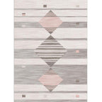 Western Geo Printed Rug Multicolor Synthetic Rug for Indoor Machine Washable Non-Slip Back Rug for Room